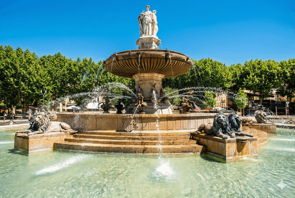 Fontaine la Rotonde Aix en Provence