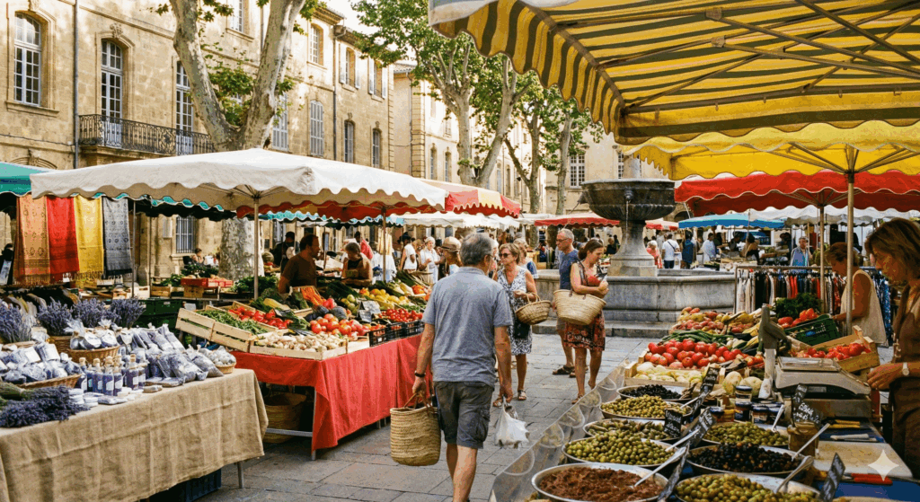 marché provençal Aix en Provence